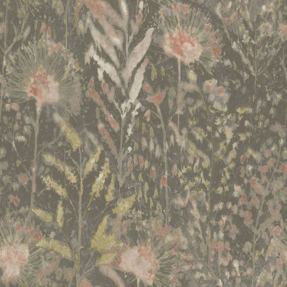 RoomMates Other - RoomMates - Dandelion Peel and Stick Wallpaper Taupe Taupe/Pink